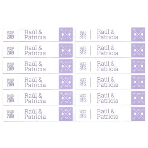 Pegatinas personalizadas lilas