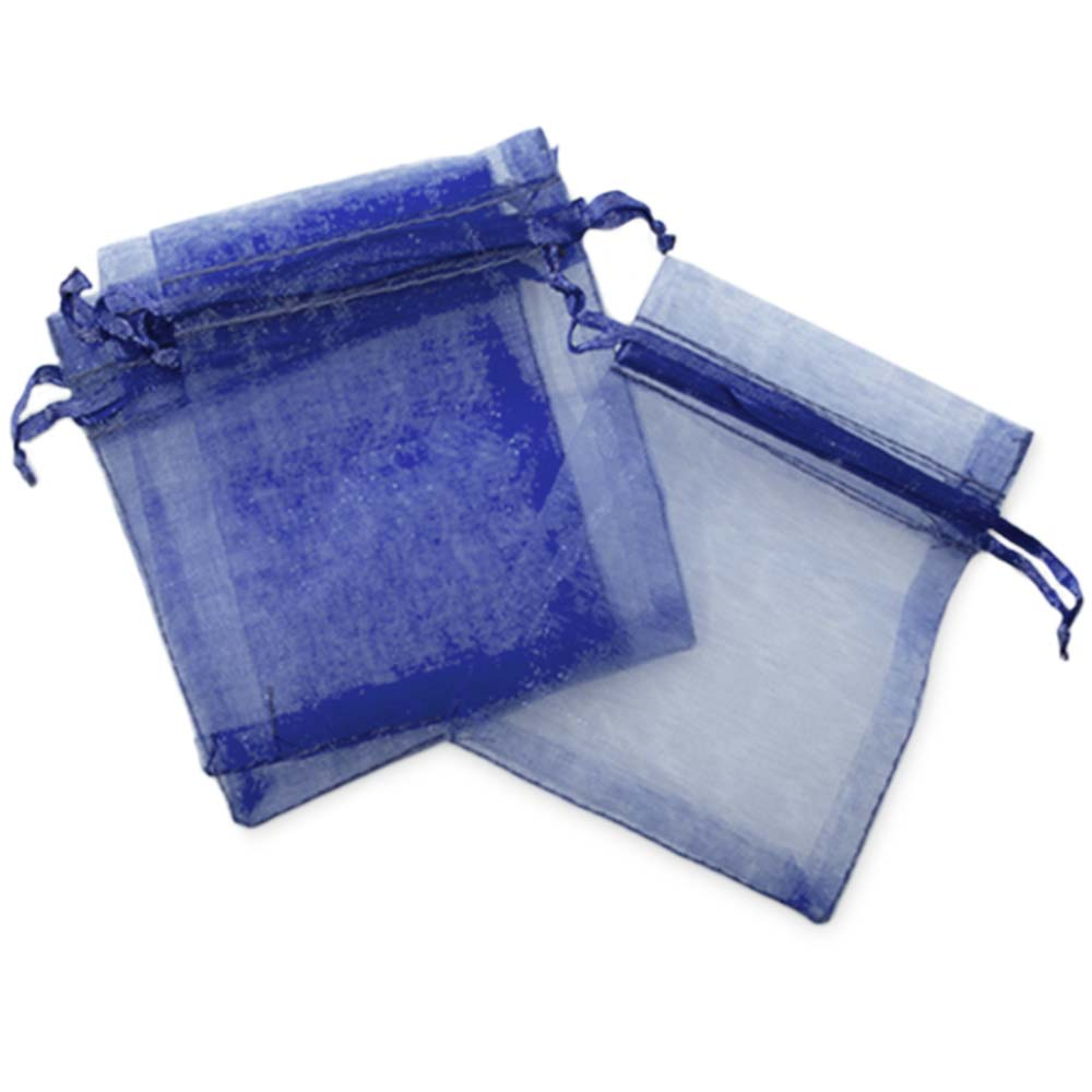 Bolsitas de organza azules 7x9 cm