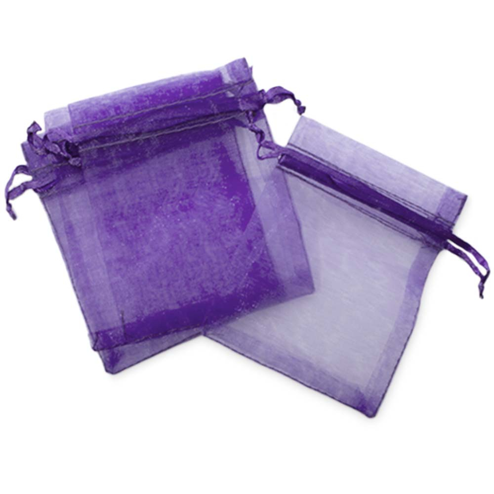 Bolsitas de organza violetas 7x9 cm