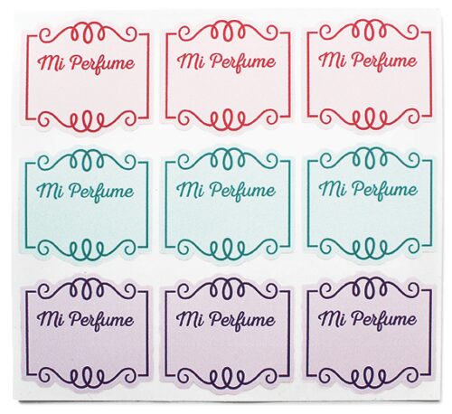 Pegatinas mi perfume