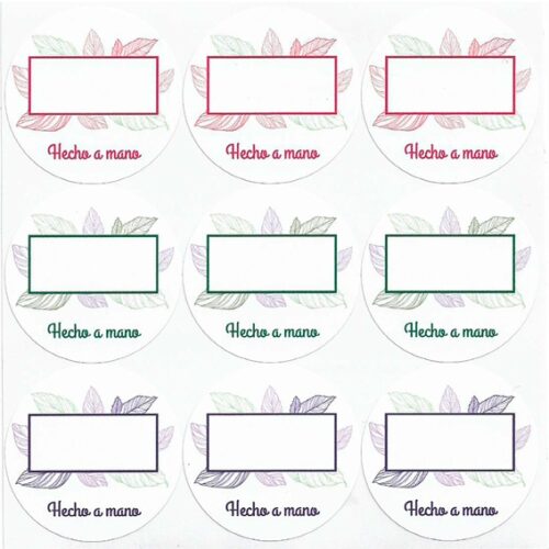 Pegatinas para perfume hecho a mano