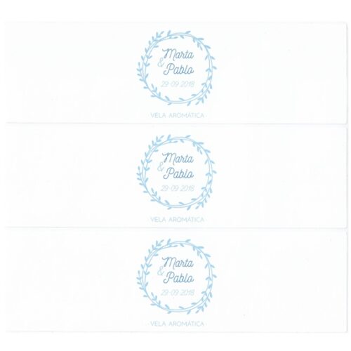Pegatinas personalizadas corona azul