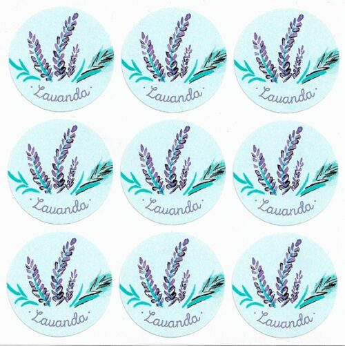 Pegatinas lavanda passion