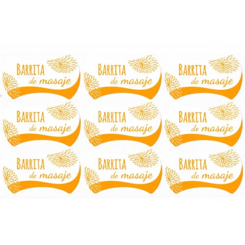Pegatinas barritas de masaje