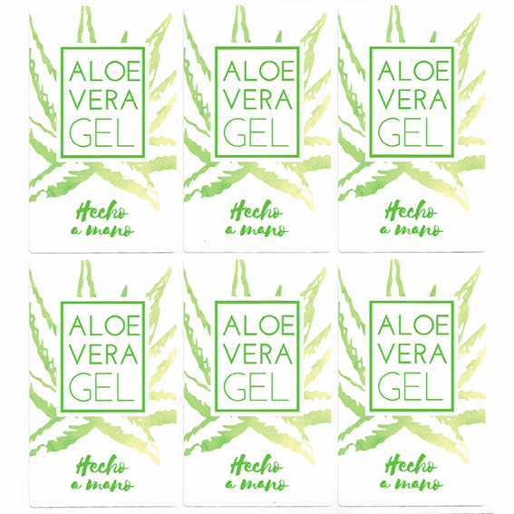 Pegatinas gel de aloe vera