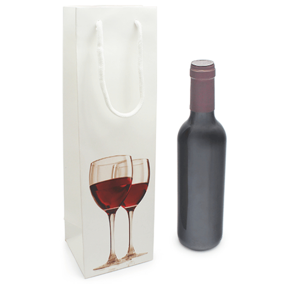 Bolsa vino 3/4 con copas