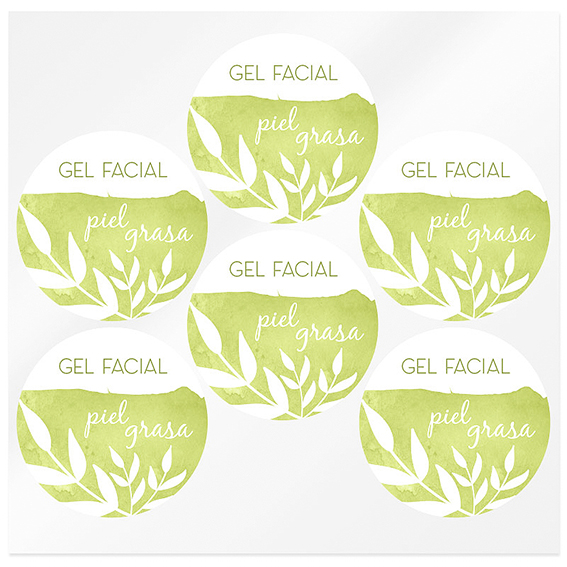 Pegatinas gel facial piel grasa