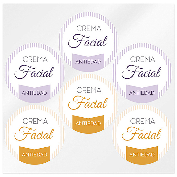 Pegatinas crema facial antiedad