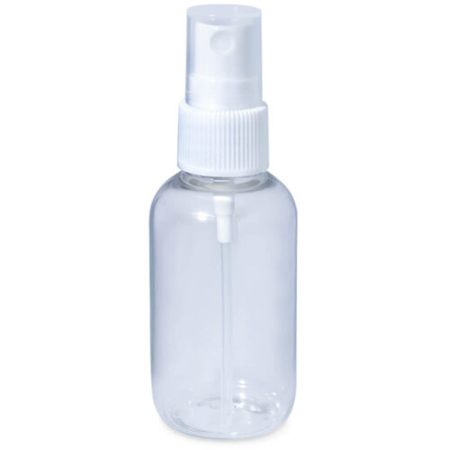 Botella 55 ml PET con pulverizador blanco