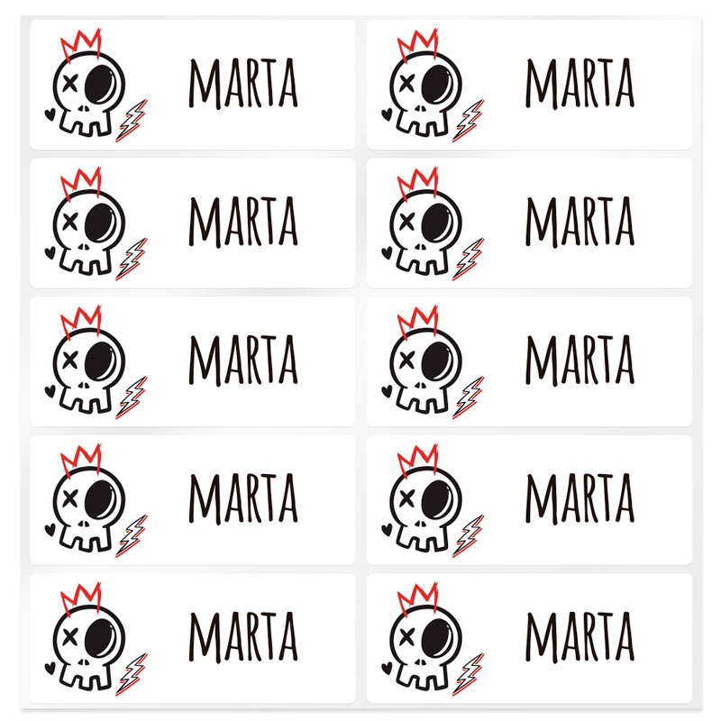 Pegatinas personalizadas calavera