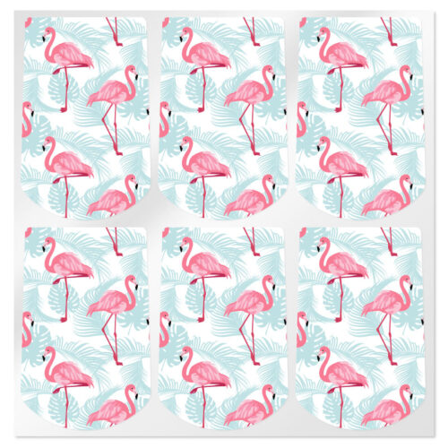 Pegatinas flamencos envases para colgar