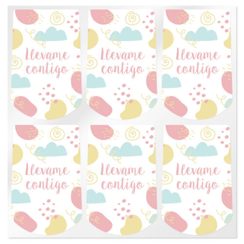 Pegatinas infantiles envases para colgar