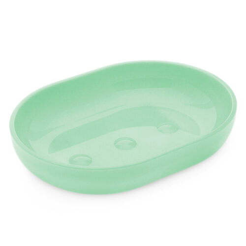 Jabonera verde de plastico