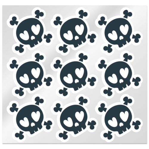 Pegatinas de calaveras para halloween