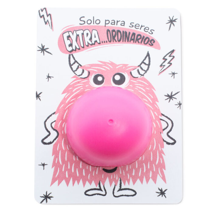 Carton para envases monstruo rosa