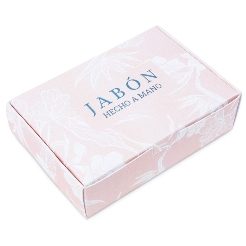 Caja rosa para jabon natural