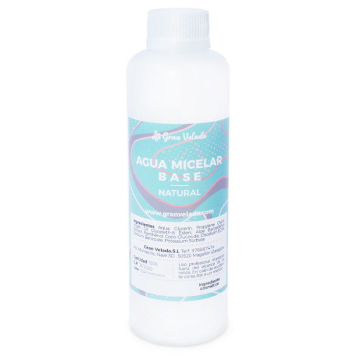 Agua micelar base natural