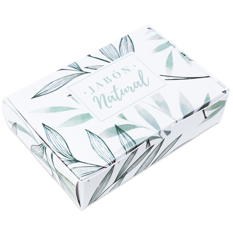 Caja para jabones estampado vegetal