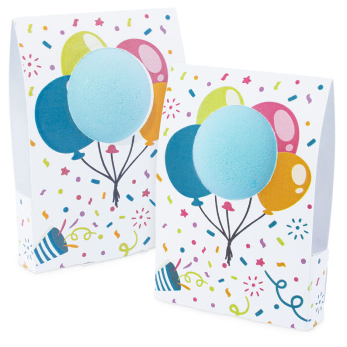 Caja globos para bombas de baño