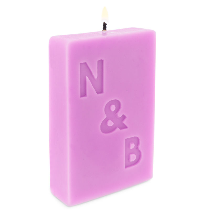 Molde rectangular personalizado para velas