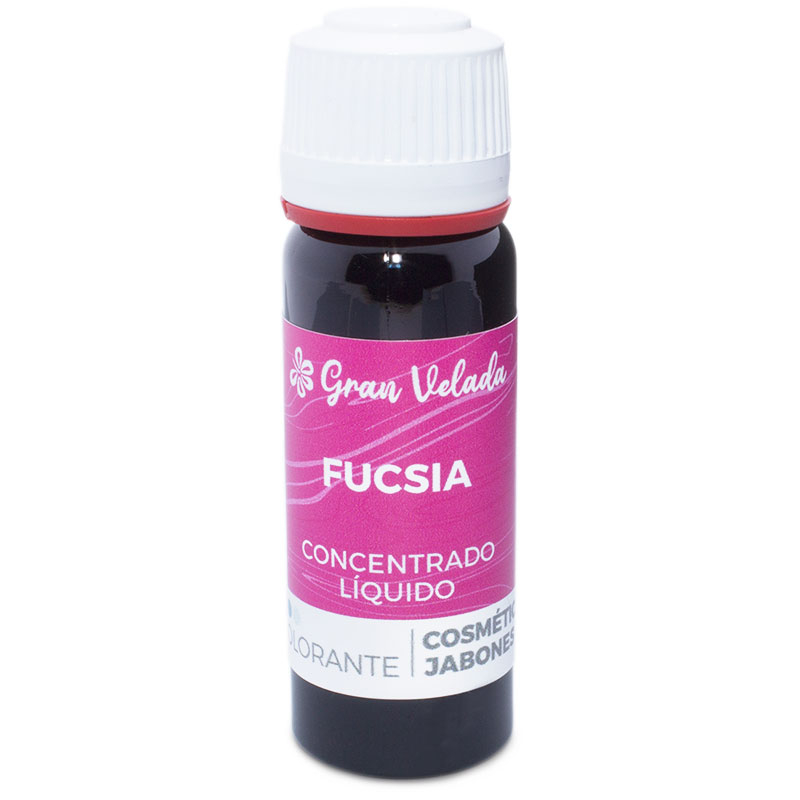 Colorante fucsia liquido concentrado para cosmetica y jabon