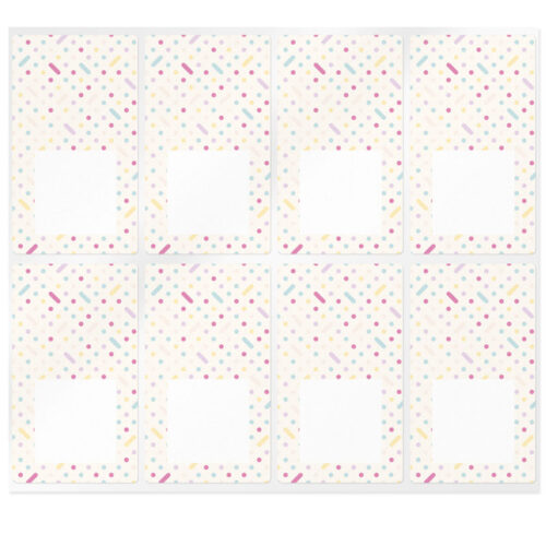 Pegatinas rectangulares party