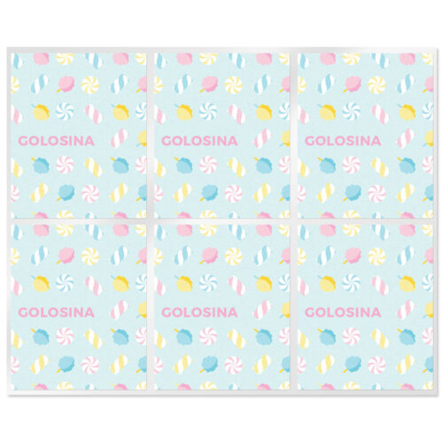 Pegatinas para labiales de golosina