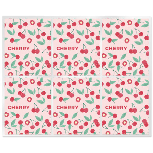 Pegatinas para labiales de cereza