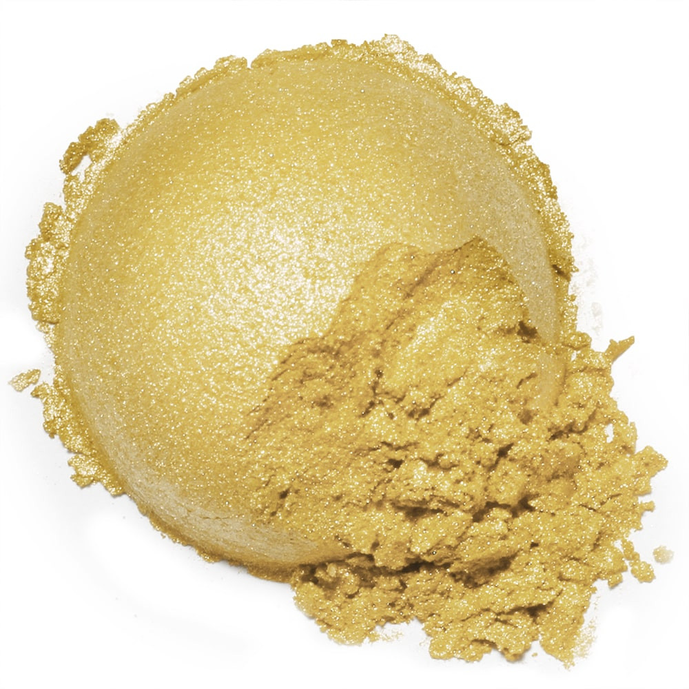 Mica oro para cosmética