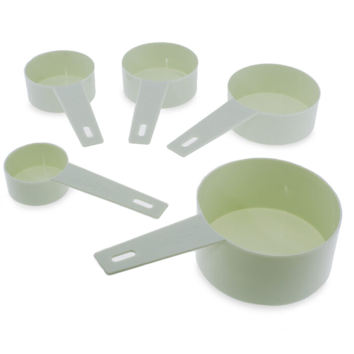 Set 5 tazas y 5 cucharas medidoras