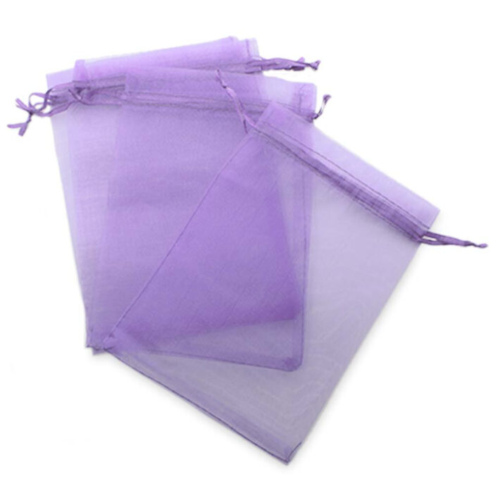 Bolsitas de organza lilas 13x17 cm