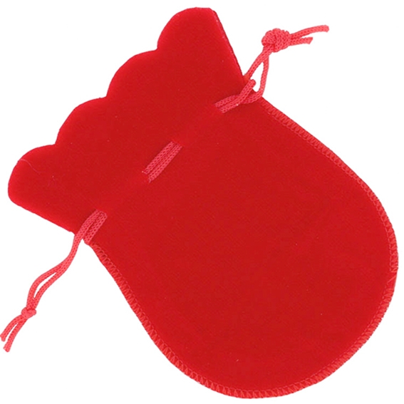 Bolsas de terciopelo rojas