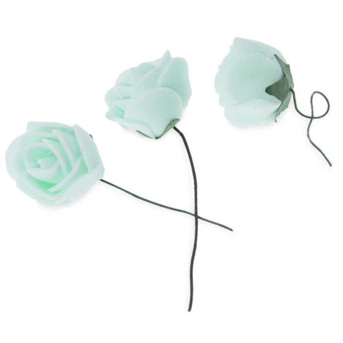 Mini flores mint para packaging