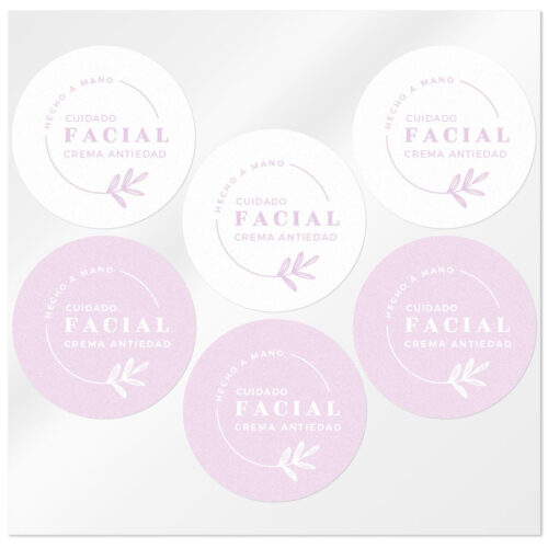 Pegatinas crema antiedad cuidado facial casero