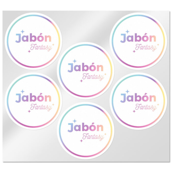 Pegatinas para jabon fantasy