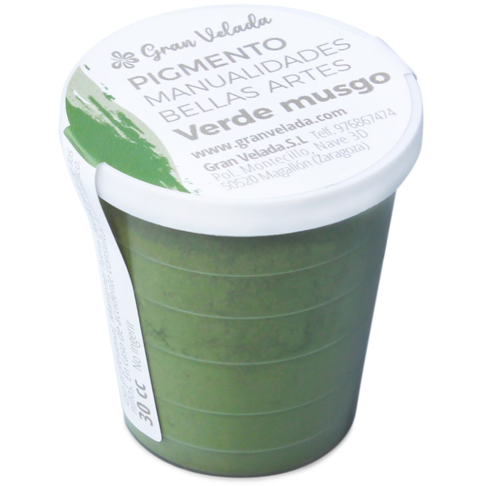 Pigmento verde musgo para manualidades