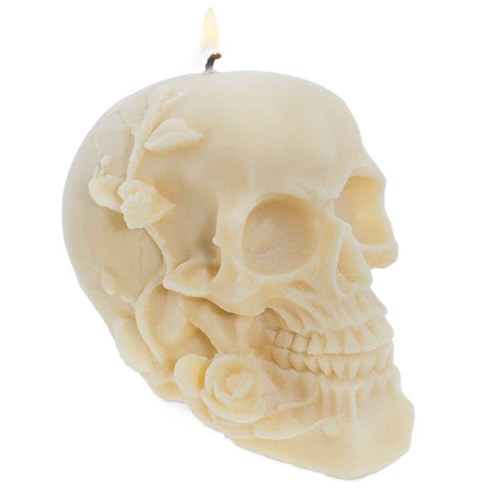 Molde calavera con rosas