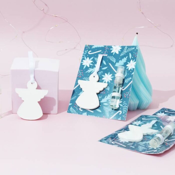 Kit como hacer ceramica perfumada de Navidad. Materiales e instrucciones