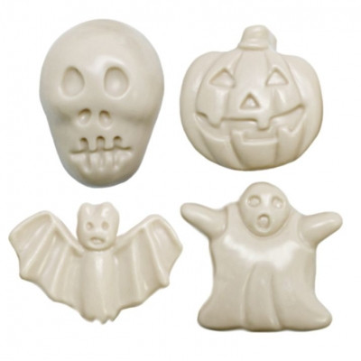 Molde imanes 4 figuras terrorificas Halloween - Molde 4 figuras terrorificas de Halloween para hacer imanes. - Moldes de imanes