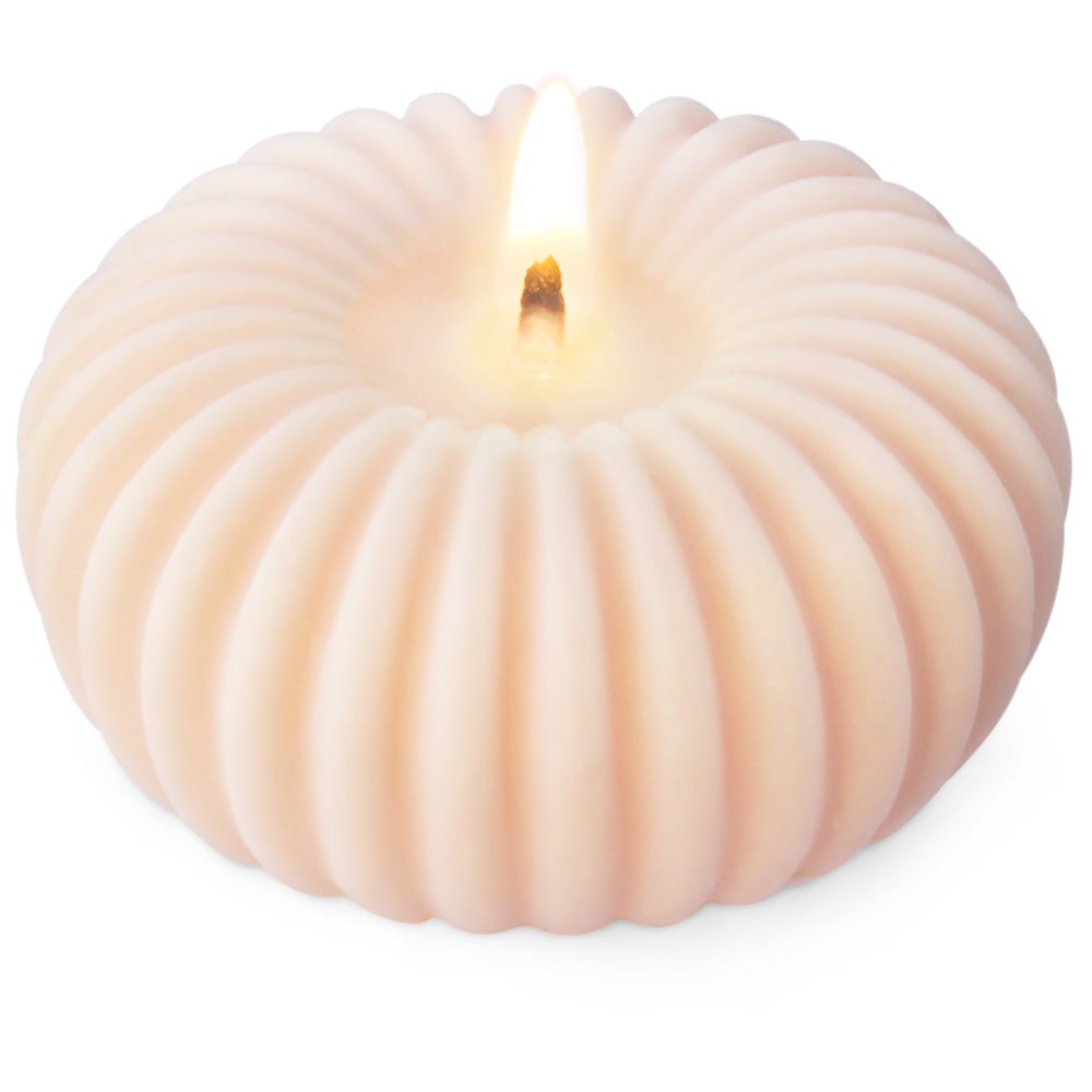 Molde redondo en espiral para velas