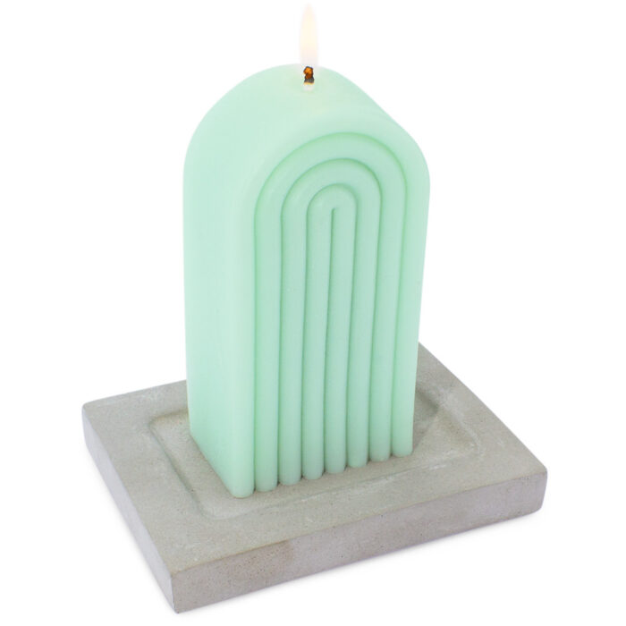 Molde rectangular base para velas