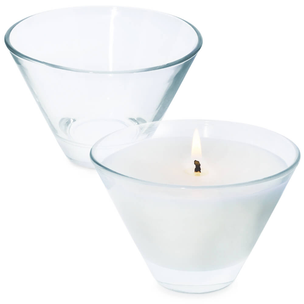 Recipiente 200 ml redondo para velas