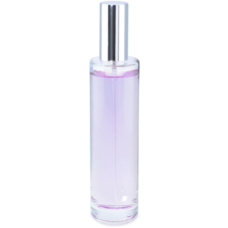 Frasco perfume 50 ml redondo pulverizador plateado por mayor