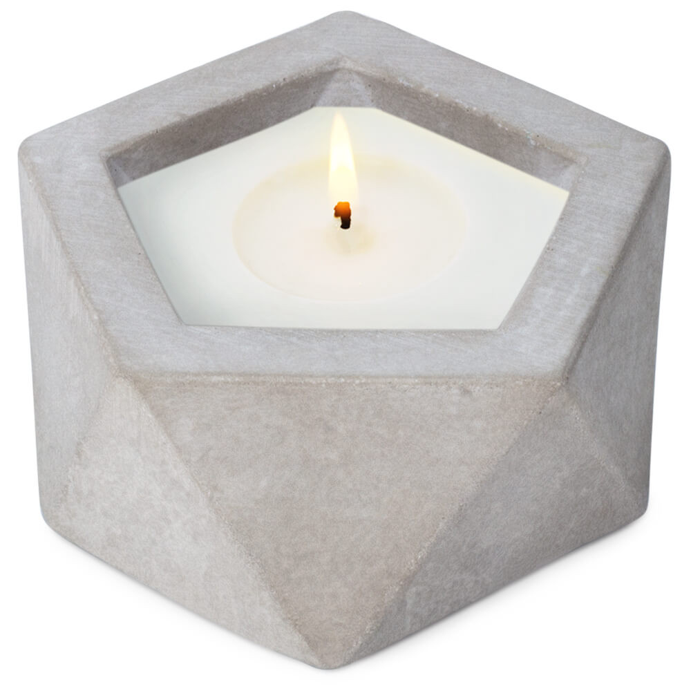 Molde pentagono recipiente para velas