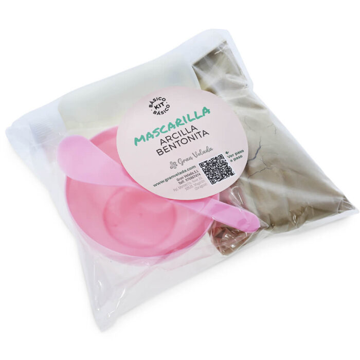 Kit basico para hacer mascarillas de arcilla bentonita