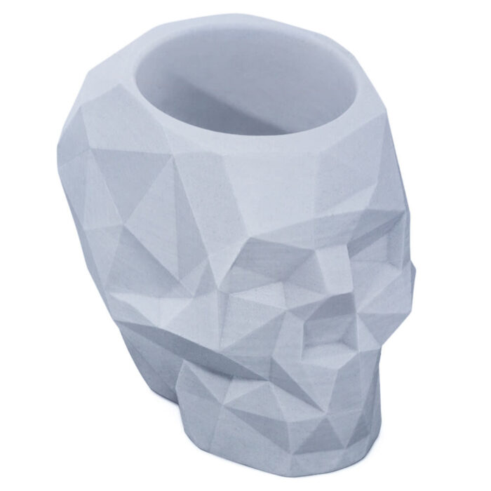 Molde calavera geometrica para hacer recipientes para velas DIY