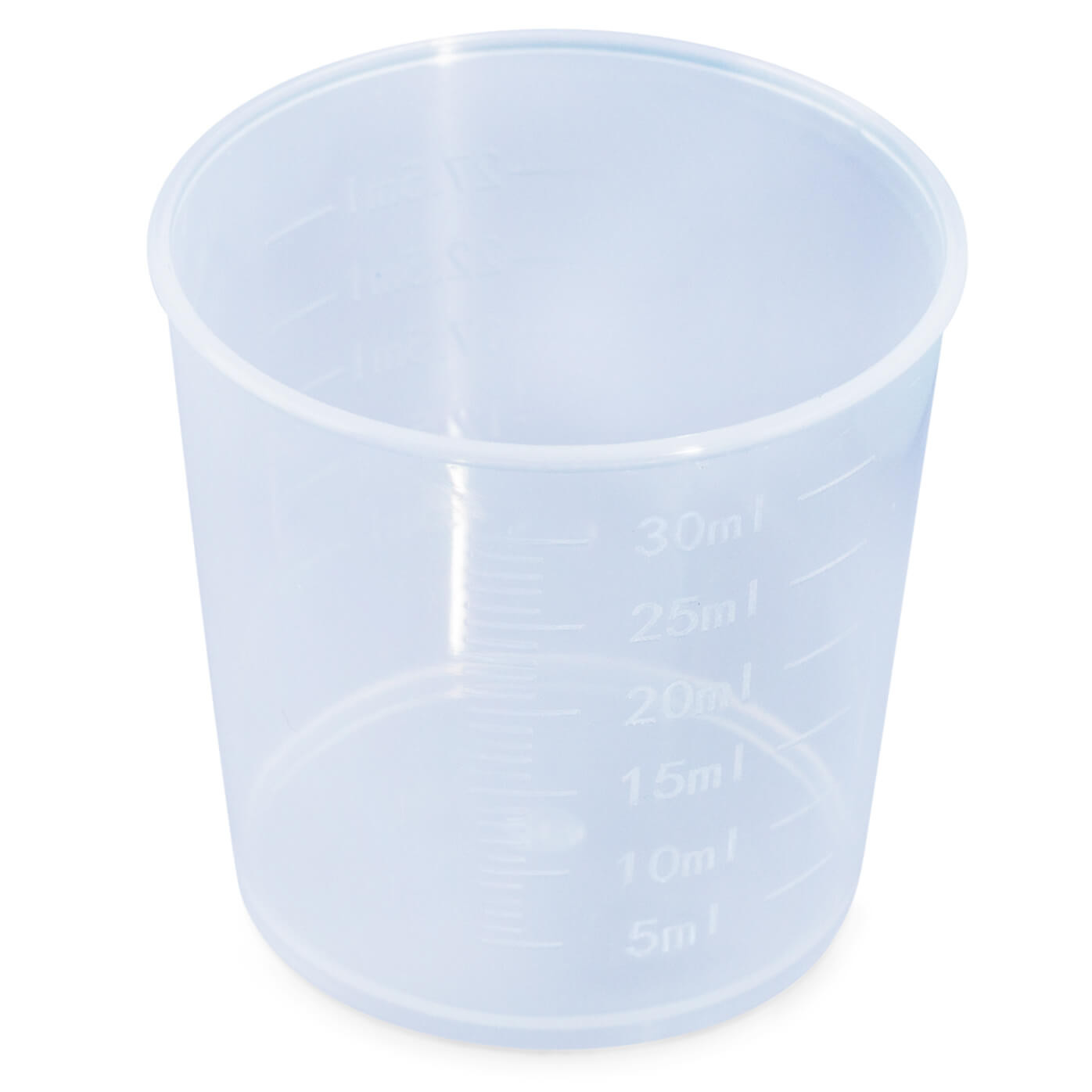 Mini vaso medidor 30 ml de plastico