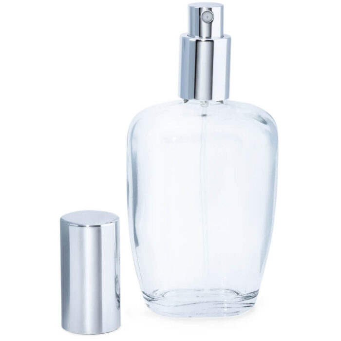 Frasco perfume 100 ml ovalado con spray pulverizador por mayor