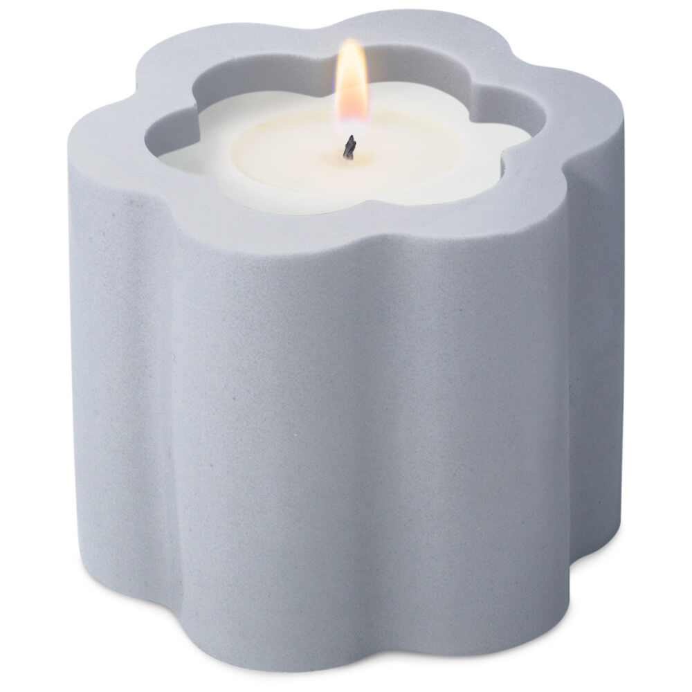 Molde flor recipiente para velas