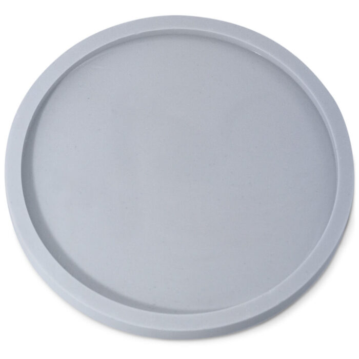 Molde de silicona plato grande con borde para hacer base para velas